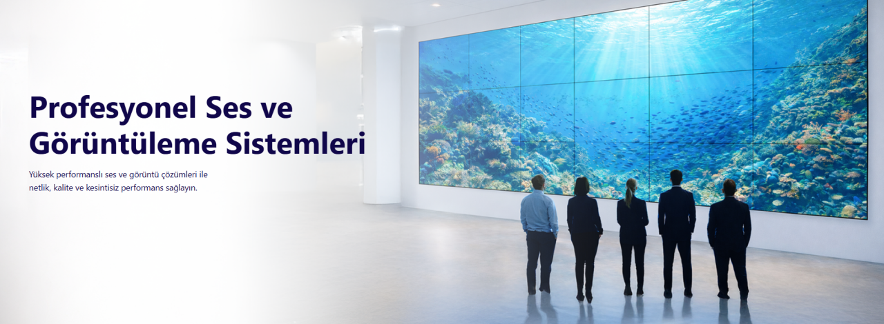 Yüksek Performanslı Profesyonel Ses ve Görüntüleme Sistemleri