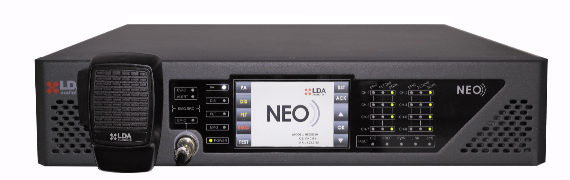 LDA Audio Tech NEO8060 8 Kanal Acil Anons Sistemi