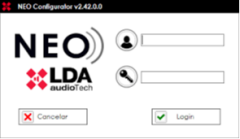 LDA Audio Tech NEO Tek Kullanıcı Sistem Yönetim Yazılımı