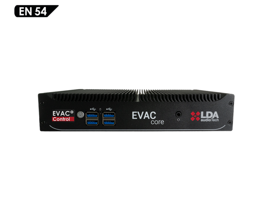 LDA Audio Tech EVAC Control EN54 7GB Tahliye Yönetim Platformu