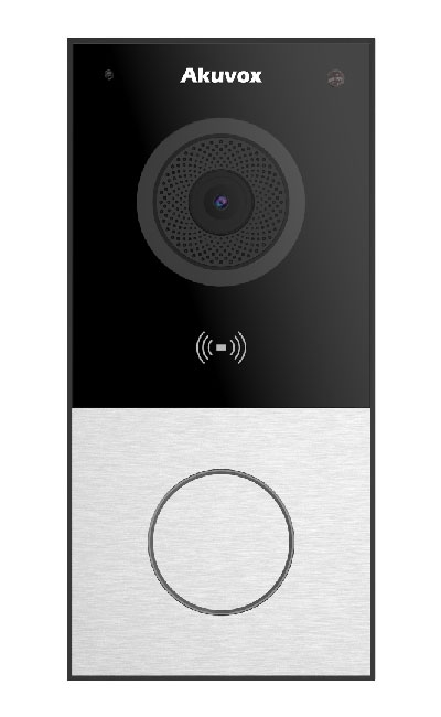 Akuvox E18c 7 Inc Dokunmatik Siyah Zil Paneli