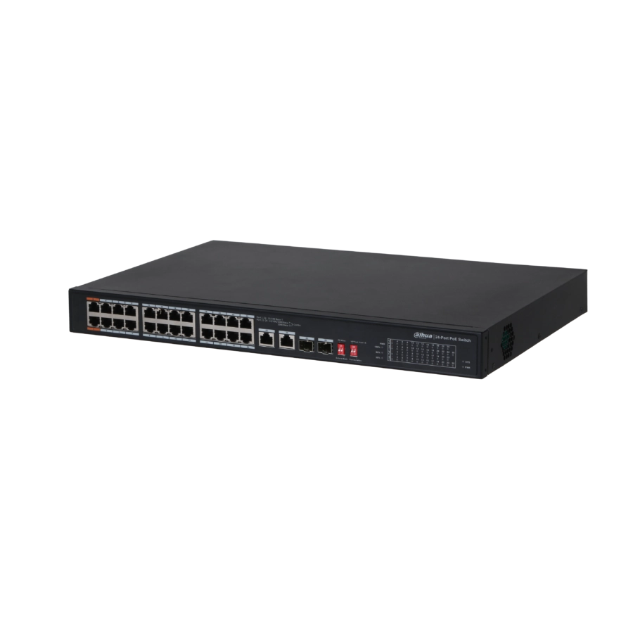 Dahua Pfs3226-24Et240 24 Port Poe Switch (24Fe + 2Ge Sfp Kombo,Toplam 240W Poe)