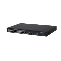 Dahua Pfs3226-24Et240 24 Port Poe Switch (24Fe + 2Ge Sfp Kombo,Toplam 240W Poe)
