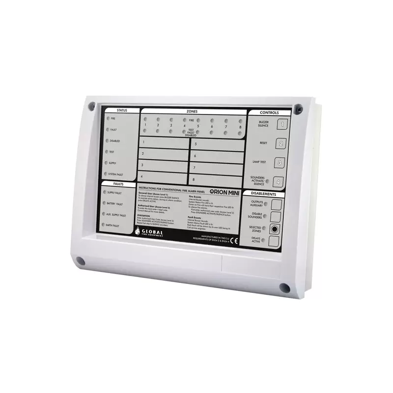 GLOBAL ORION MINI 1 1 ZONLU KONAVSIYONEL YANGIN PANEL