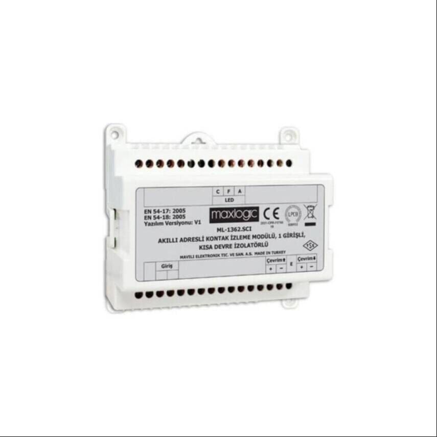 Mavili Maxlogic ML-1362 1 Girişli Adresli Kontak İzleme Modülü
