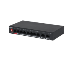 Dahua PFS3010-8ET-96 10 Port (8 PoE + 2 Gigabit Uplink) 96W PoE Switch