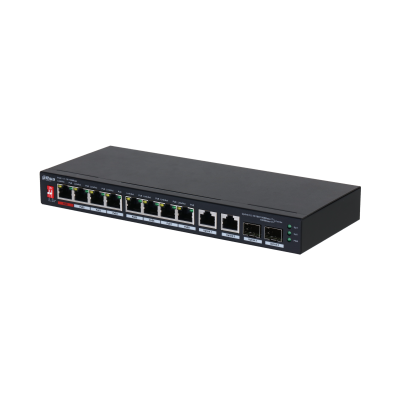Dahua PFS3210-8ET2GF-96 10 Port Yönetilemez PoE Switch