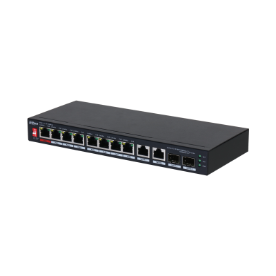 Dahua PFS3210-8ET2GF-96 8 Port Yönetilemez PoE Switch