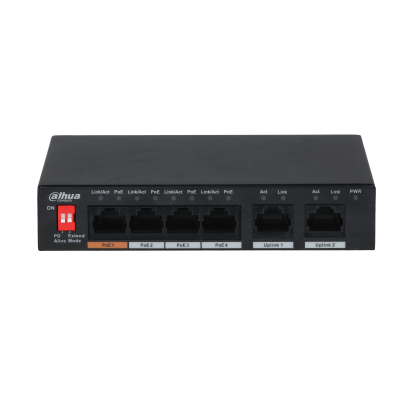 Dahua PFS3006-4ET-60 6 Port Yönetilemez PoE Switch