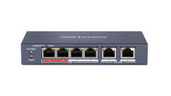 Hikvision DS-3E0106P-E/M 6 Port 4 PoE 2 Uplink 35W Fast Ethernet PoE Switch