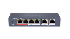 Hikvision DS-3E0106P-E/M 6 Port Yönetilemez PoE Switch