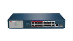 Hikvision DS-3E0318P-E/M 18 Port 16 PoE 1 Gigabit Uplink 1 SFP 135W Fast Ethernet PoE Switch