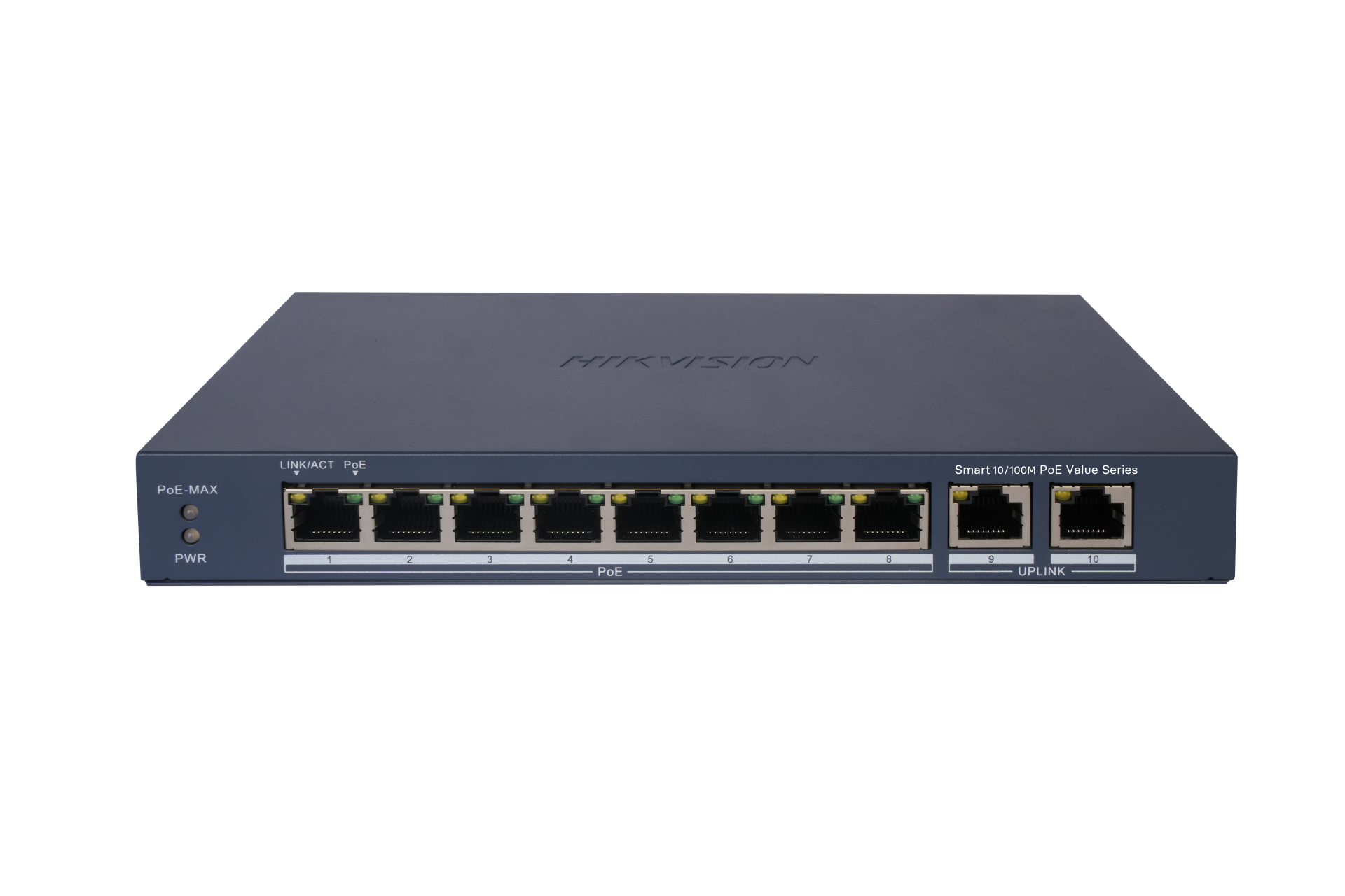 Hikvision DS-3E1310P-EI/M 10 Port 8 PoE 2 Gigabit Uplink 60W Yönetilebilir PoE Switch