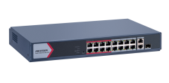 Hikvision DS-3E1318P-EI/M 16 Port Yönetilebilir PoE Switch