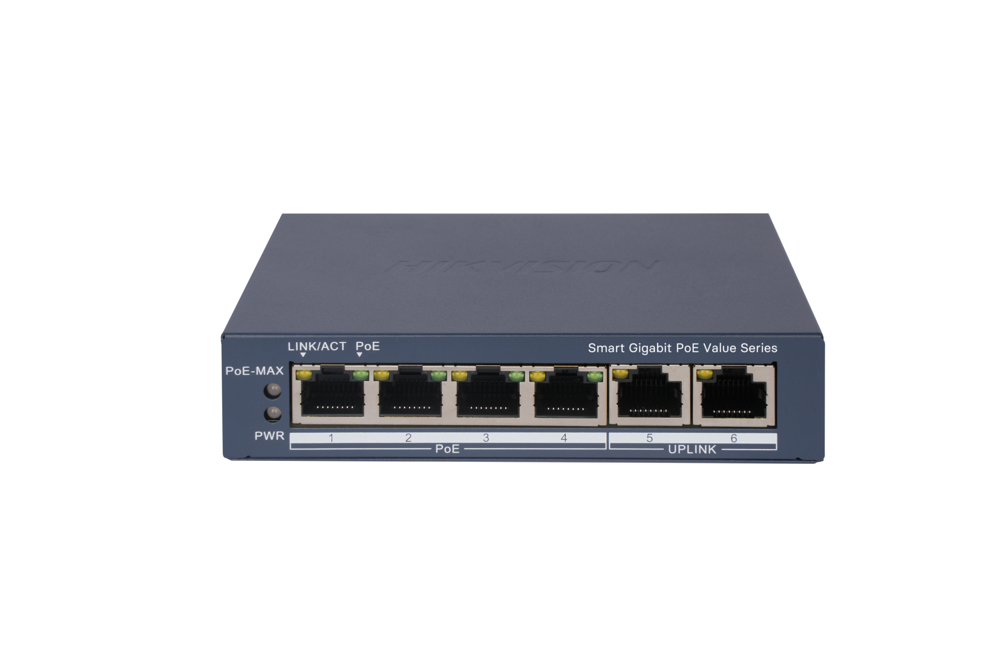 Hikvision DS-3E1506P-EI/M 6 Port 4 PoE 2 Uplink 45W Gigabit Switch