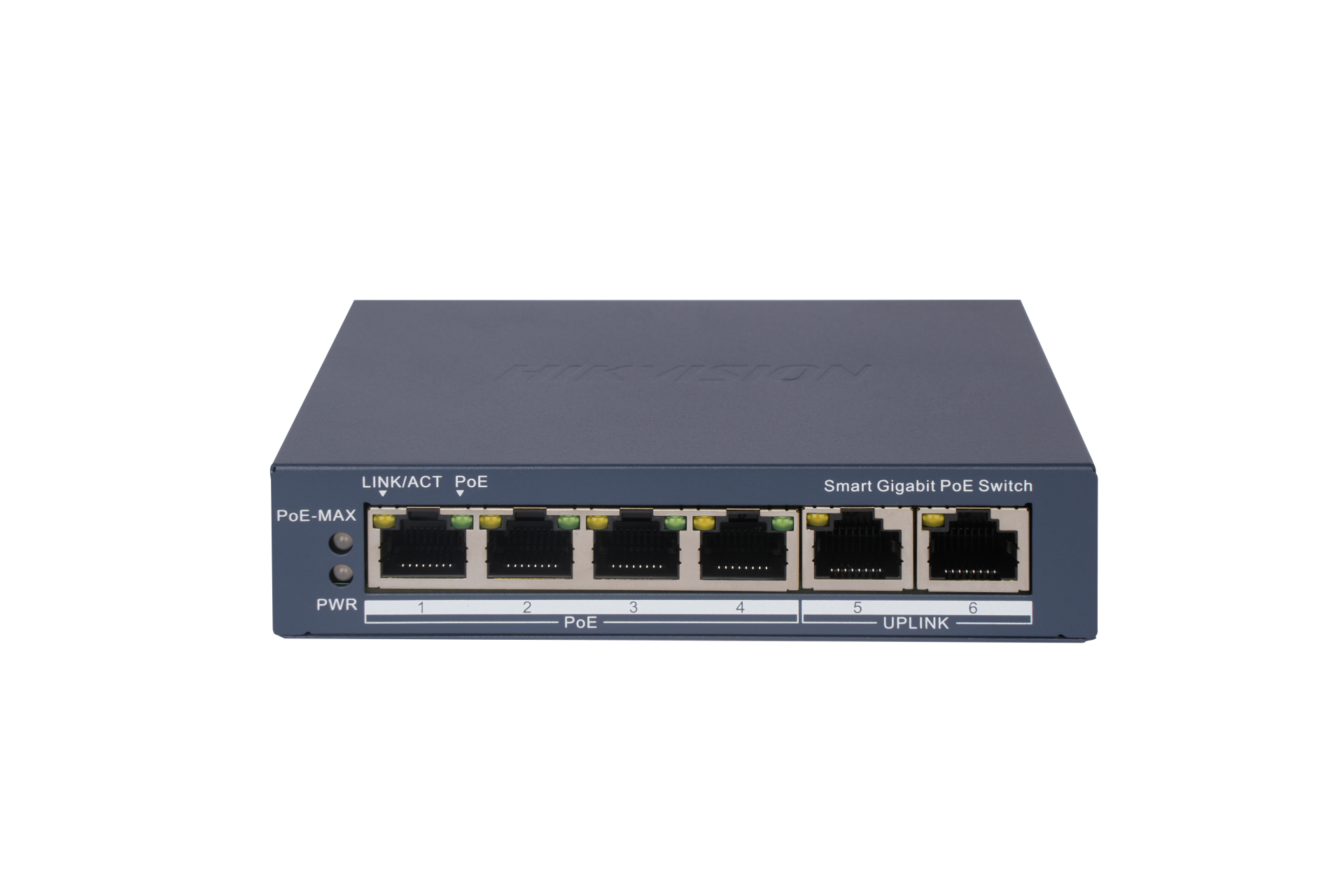 Hikvision DS-3E1506P-EI 6 Port 4 PoE 2 Uplink 60W Gigabit Switch