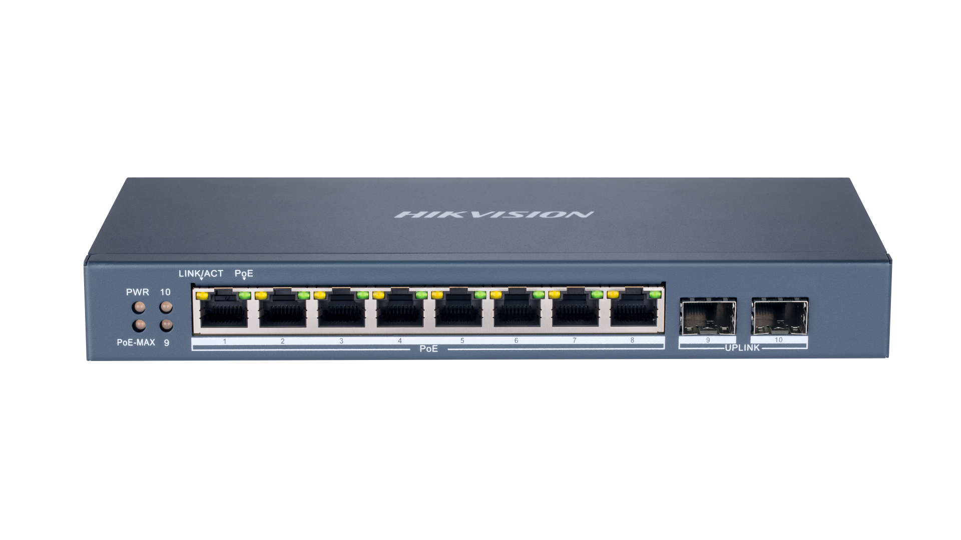 Hikvision DS-3E1510P-SI 10 Port 8 PoE 2 Fiber SFP 110W Switch