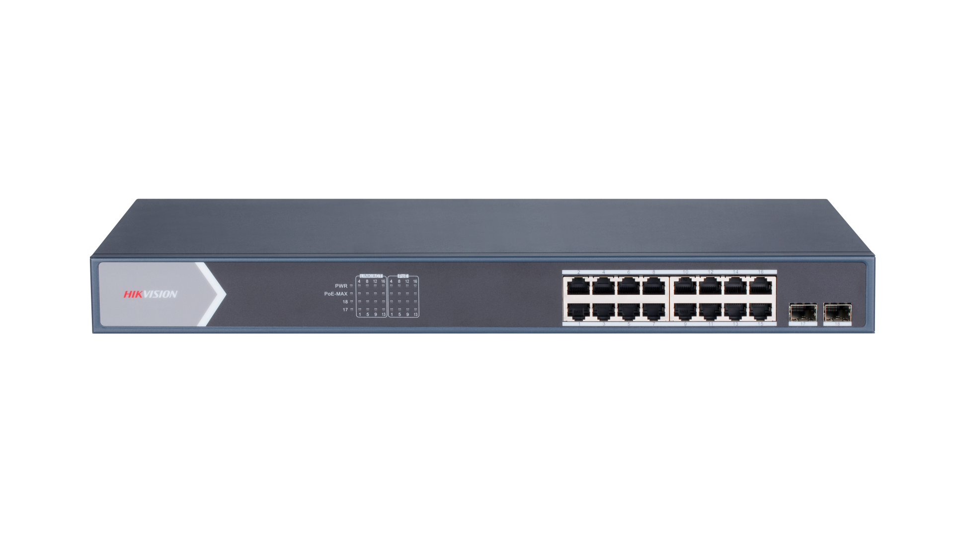 Hikvision DS-3E1518P-SI 18 Port 16 PoE 2 Fiber SFP 225W Switch
