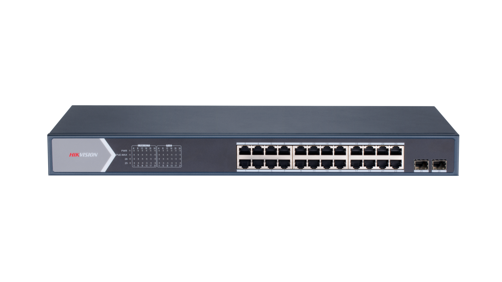 Hikvision DS-3E1526P-SI 26 Port 24 PoE 2 Fiber SFP 370W Switch