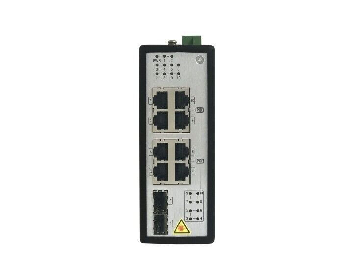 Hikvision DS-3T0510P 8 Port Yönetilemez Endüstriyel PoE Switch
