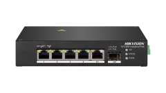 Hikvision DS-3T0306HP 6 Port 4 PoE 1 Gigabit 1 SFP Endüstriyel Switch