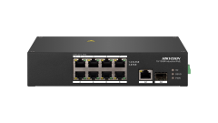 Hikvision DS-3T0310HP 10 Port 8 PoE 1 Gigabit 1 SFP Endüstriyel Switch