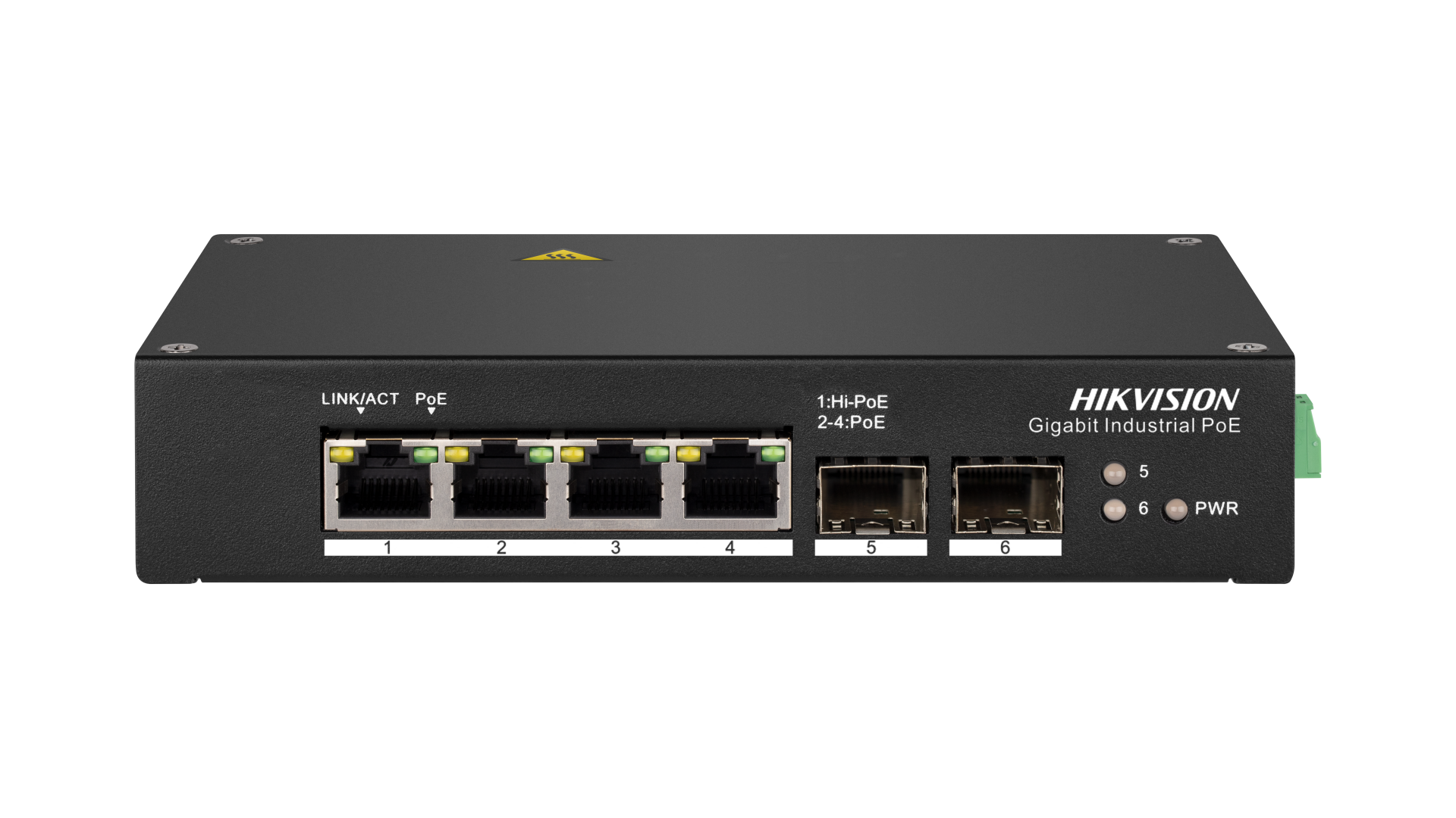 Hikvision DS-3T0506HP 6 Port 4 PoE 2 SFP Endüstriyel Switch