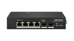 Hikvision DS-3T0506HP 6 Port 4 PoE 2 SFP Endüstriyel Switch
