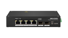 Hikvision DS-3T0506HP 6 Port Yönetilemez Endüstriyel Switch