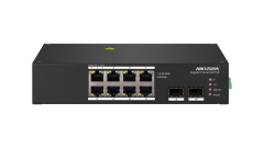 Hikvision DS-3T0510HP 10 Port 8 PoE 2 SFP Endüstriyel Switch