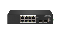 Hikvision DS-3T0510HP 10 Port Yönetilemez Endüstriyel Switch