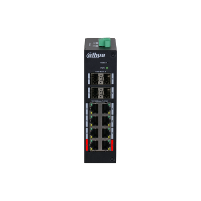 Dahua HS4412-8ET-120 8 Port Yönetilebilir Endüstriyel PoE Switch