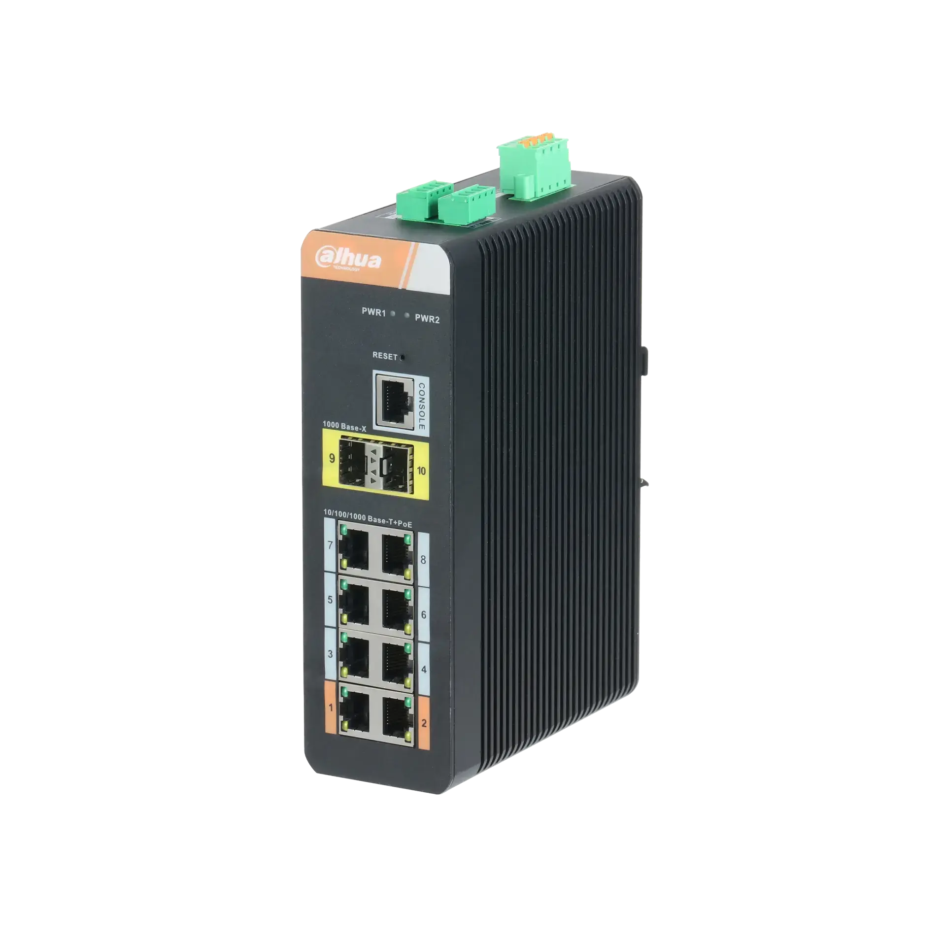 Dahua PFS4210-8GT-DP 8 Port Yönetilebilir Endüstriyel PoE Switch